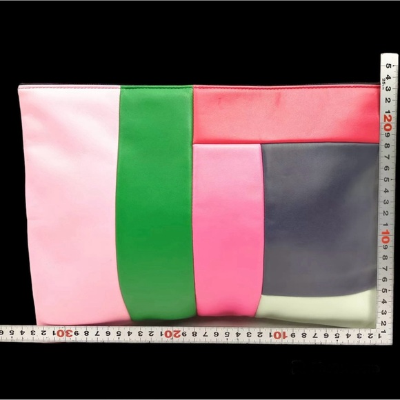 Authentic Chanel clutch bag geometric multi color - Picture 3 of 7